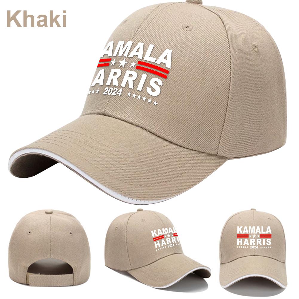 

Кепка Камалы Харрис 2026 Кепка для выборов президента Унисекс Бейсболки Дышащие Регулируемые Хип-хоп Кепки-тракеры для мужчин Женщин Бег хаки