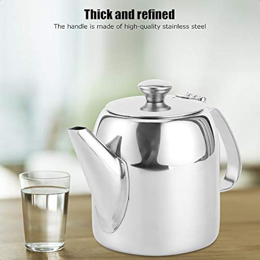 0.5 L Stainless Steel Teapot Coffee Pot Teapot Stainless Steel Kettle Cold Water Jug Short Spout for Restaurants Conference Roo