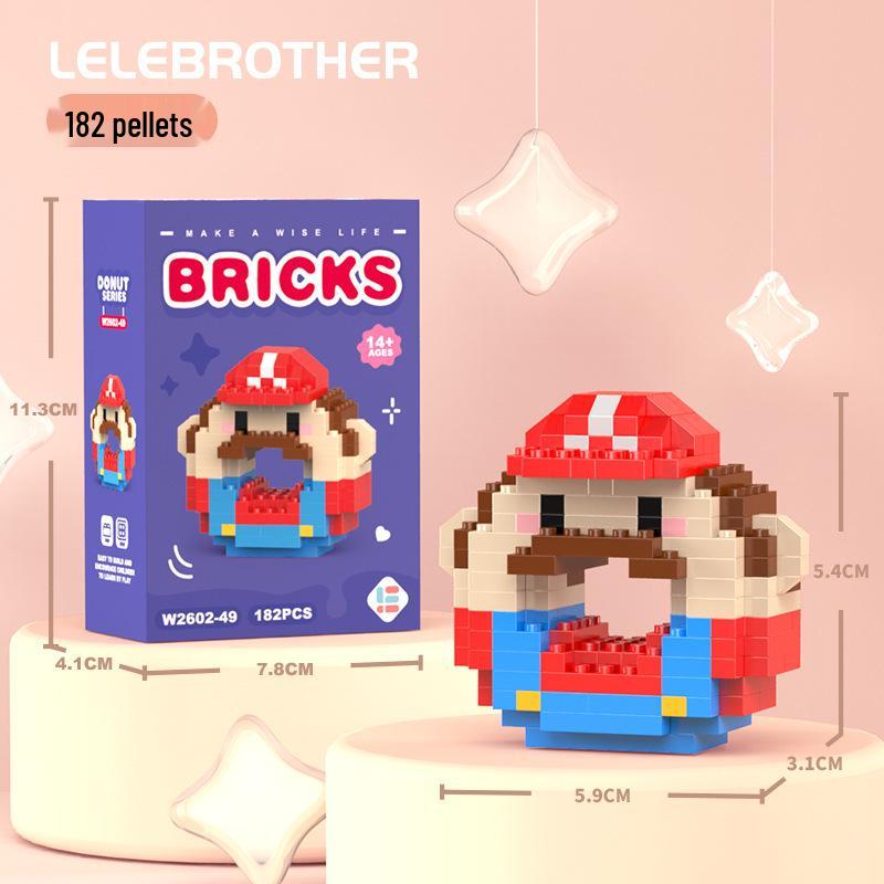 Compatible Lego Micro Building Block Cartoon Figurines - Children's Educational Desktop Toys