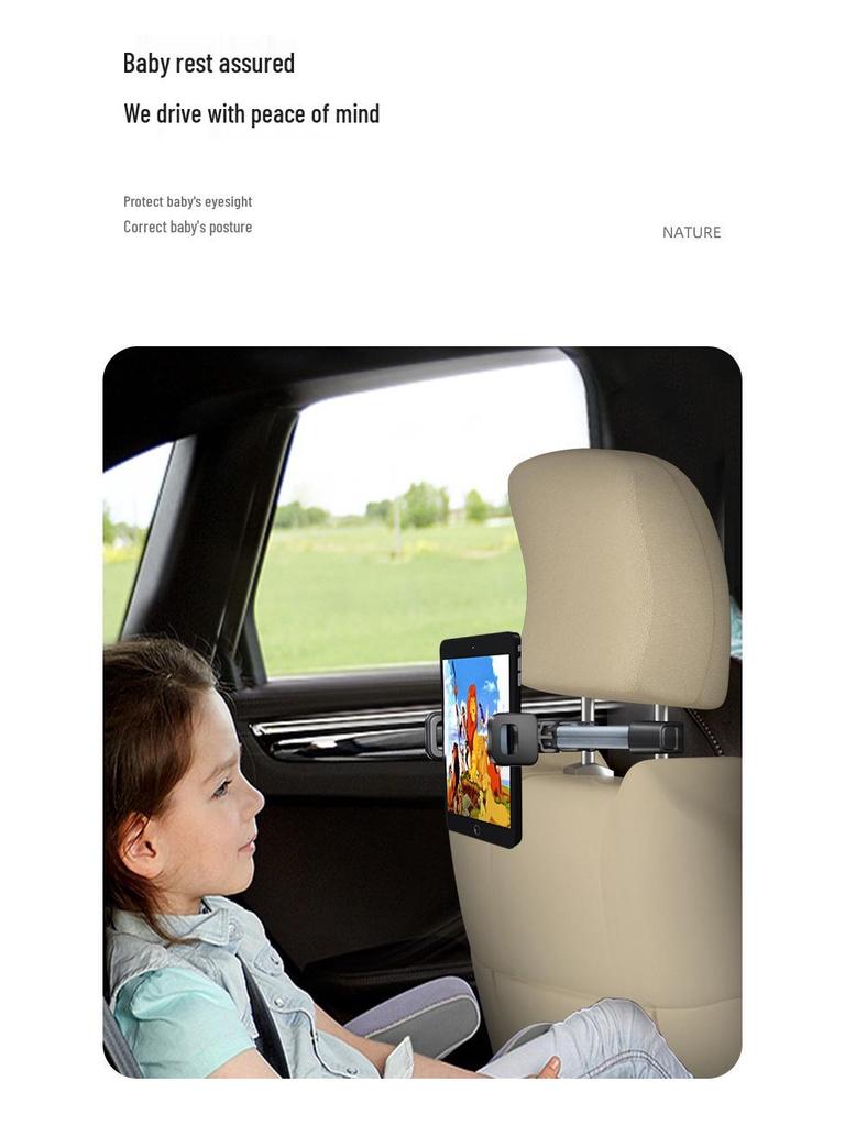 Rotatable Telescopic Universal Car Headrest Phone & Tablet Holder