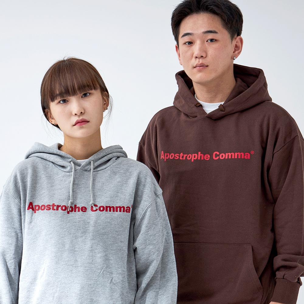 Худи с логотипом Upper Trophy Comma Basic (Коричневый/Красный) Brown/M