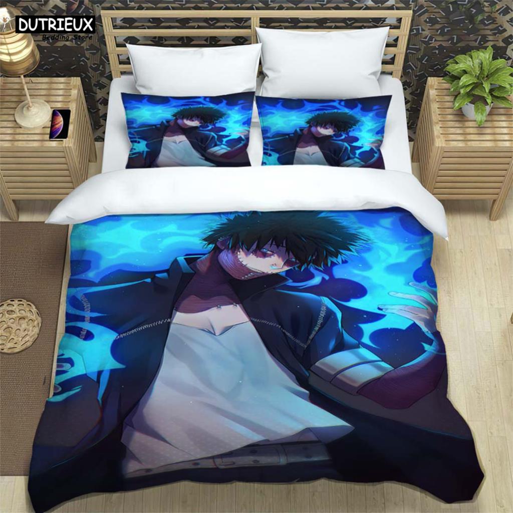 HD Anime Mein Hero Science Cartoon 3D Printed Bedding Queen Bedding Set Customized King Size Bedding Set Soft And Comfortable