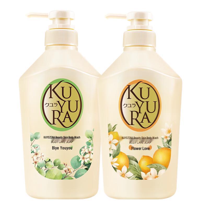 Kao Yururi Scented Body Wash 2-Bottle Set