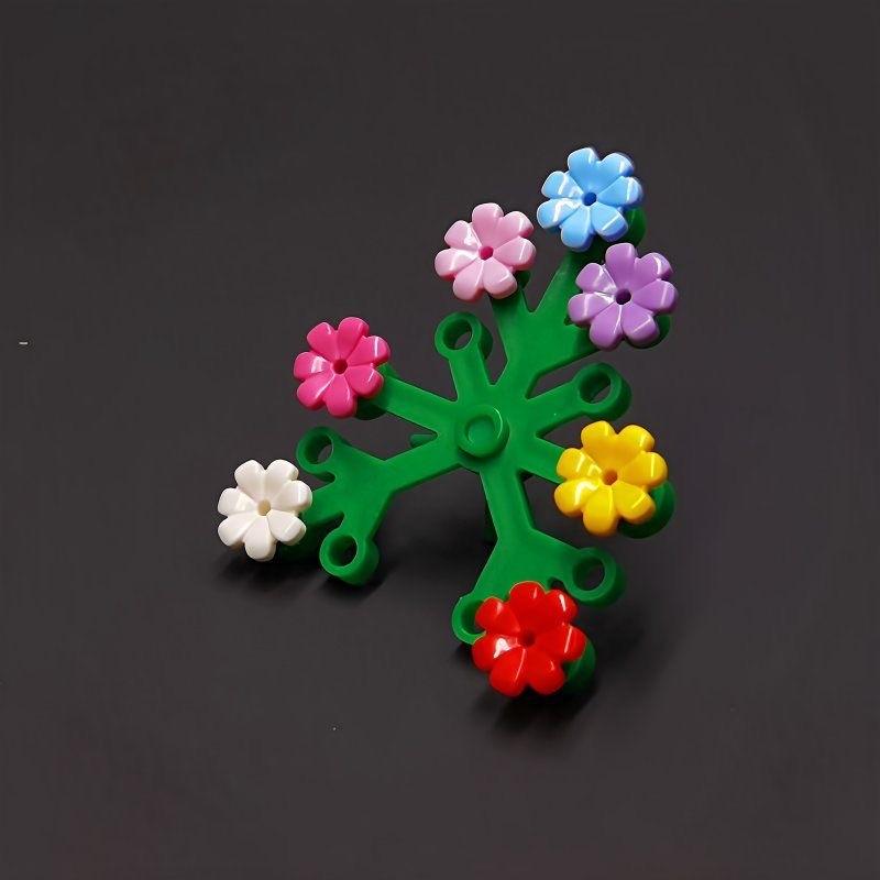 200pcs Moc 32606 3741 Building Blocks Bricks Plant Flower with Bar and Small Pin Hole Compatible Cherry Blossom Tree House Toys
