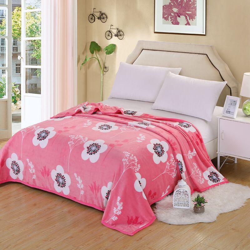 Autumn and Winter Printed Thick Coral Fleece Blanket, Falei Fleece Blanket, Cross-border Flannel Blanket
