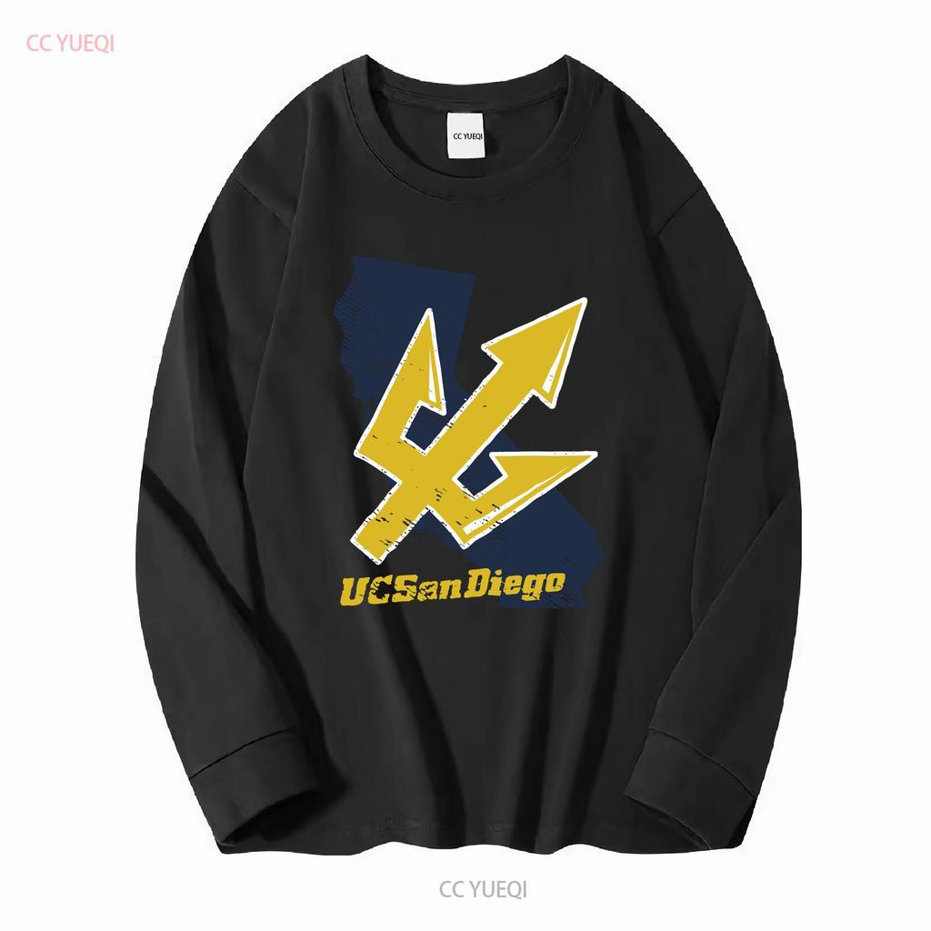 UC San Diego Adult T Shirt California Athletic Heather S 5XL Long or Short Sleeves Vintage Washed Comfortable Breathable