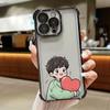 Case for Apple iPhone 17 Pro Max 14 11 12 Plus 16 Pro 15 Air 13 16e Phone Cover Heart-Shaped Couple