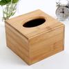 Wooden Cubic Rectangular Tissue Storage Box Paper Case Home Hotel Napkin Holder