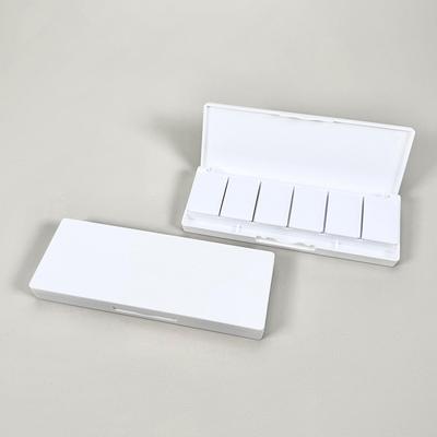 Container gol reîncărcat Cutie cu fard de ochi Diy Dimensiune de călătorie Cutie goală de depozitare pentru machiaj Paletă de acuarelă pentru cosmetice de frumusețe