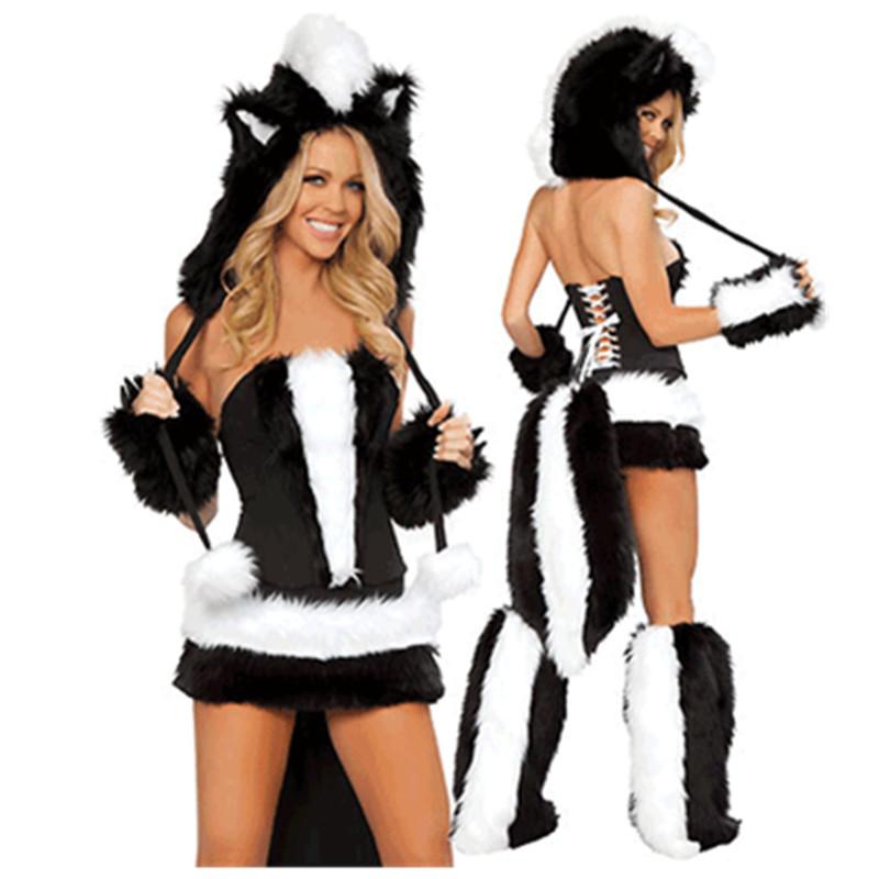Adult Sexy Furry Animal Costume For Women Animal Costumes Halloween Carnival Rabbit Wolf Fox Cat Cosplay Furry Costumes Outfits