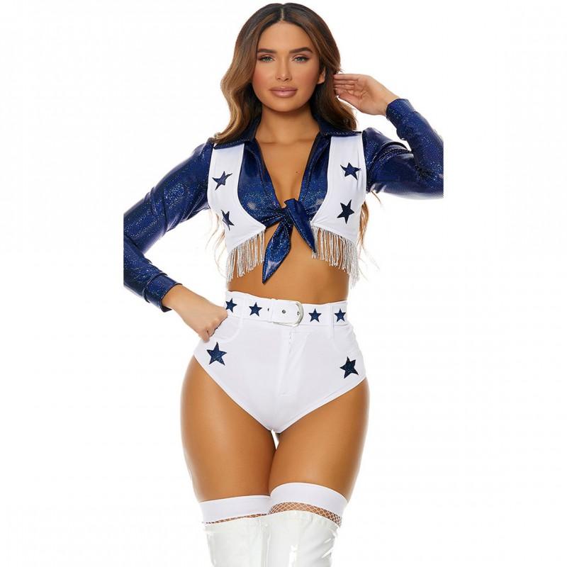 XS-3XL Sexy Cheerleading Outfit Women Football Game Cosplay Performance Costume