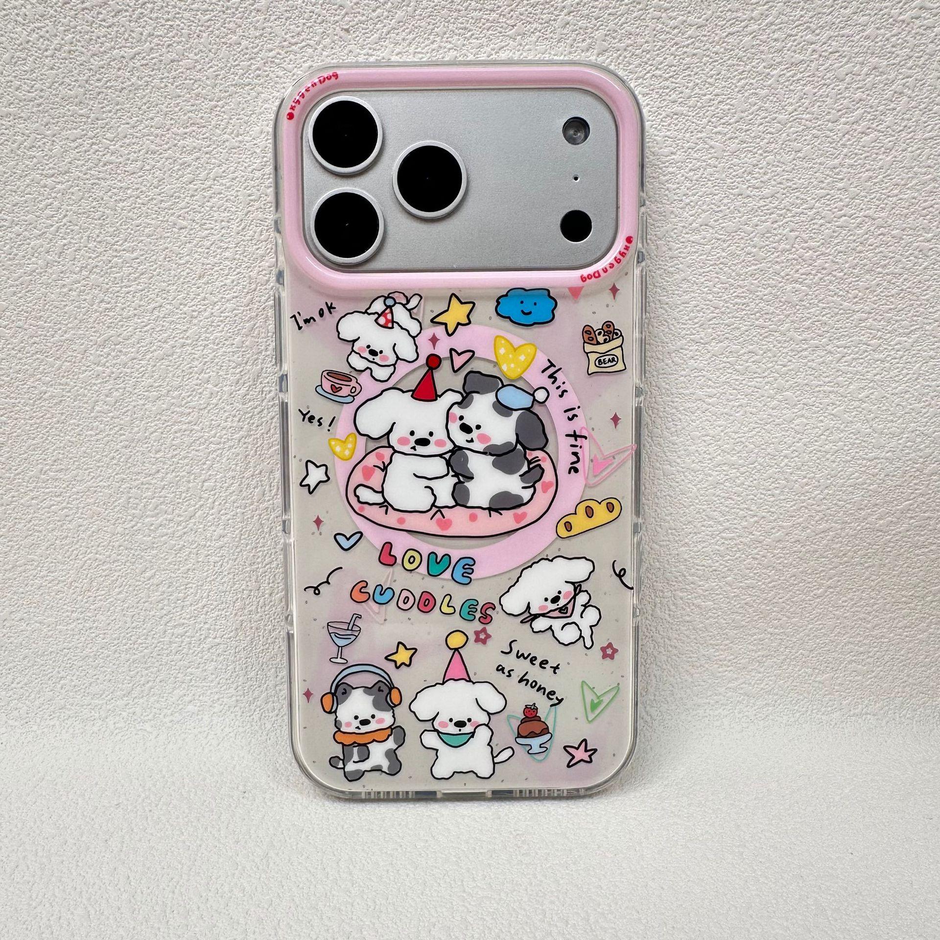 

Trendy MagSafe Cartoon Animal Phone Case for iP17 Pro Max - Drop-Proof and Cute. iPhone 16 Pro