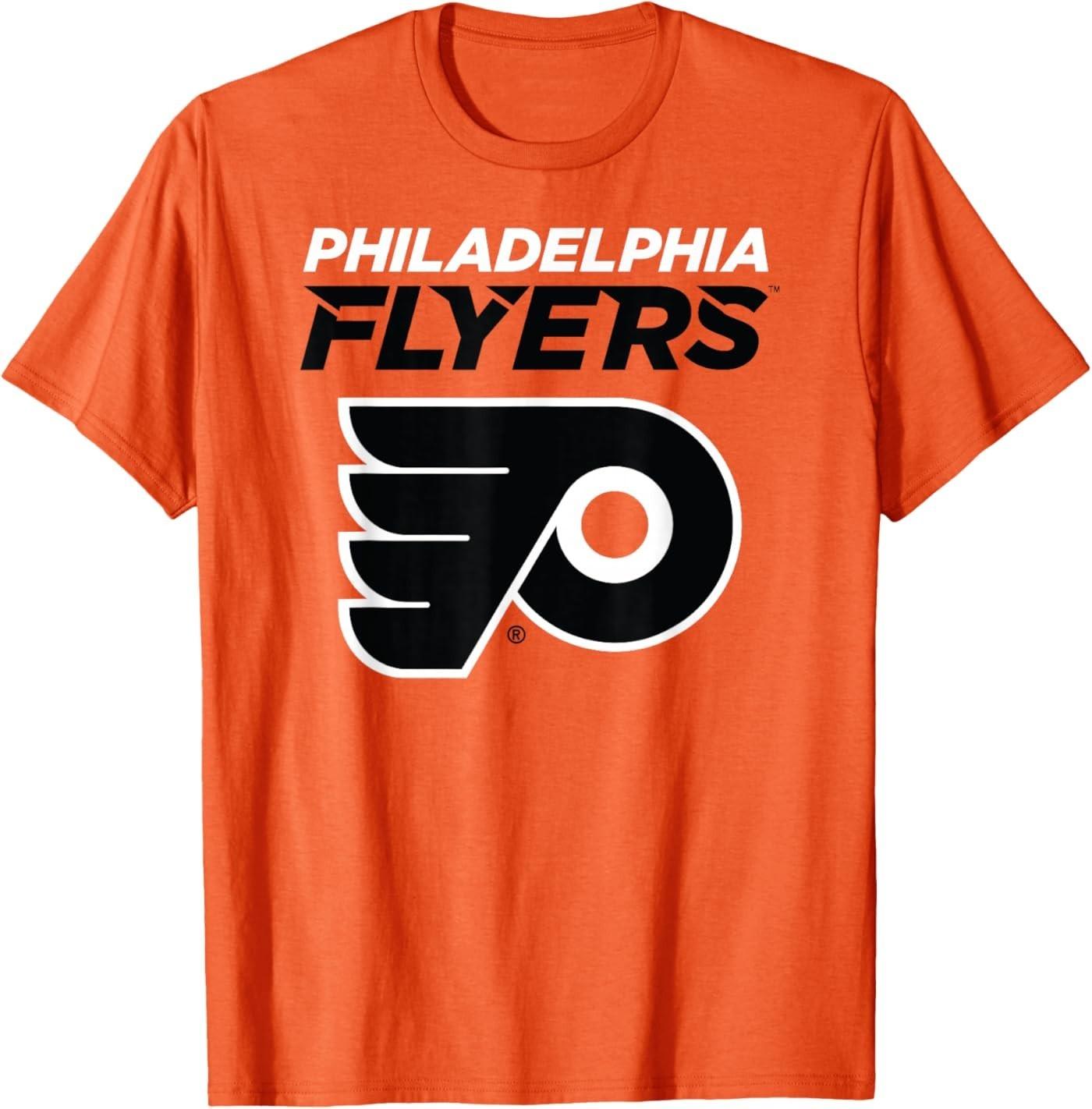 Оранжевая футболка Philadelphia Flyers в большинстве S разноцветный