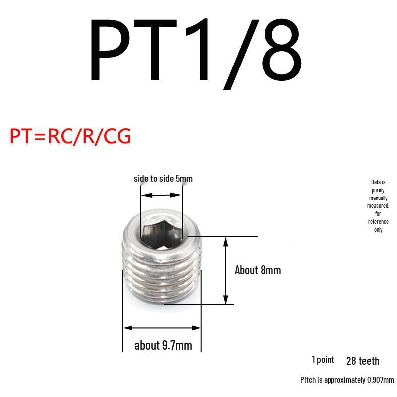 Plastic Mold Stainless Steel Tapered Throat Hex Socket Screw Plug