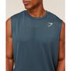 Gymshark Arrival Oversized Tank Gs Stealth Blue A6a5u Ud6s