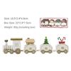 Holiday Wooden Toy Gifts Unique Design Good-looking Holiday Decorations Wooden Mini Train Decoration Interesting Christmas Gift