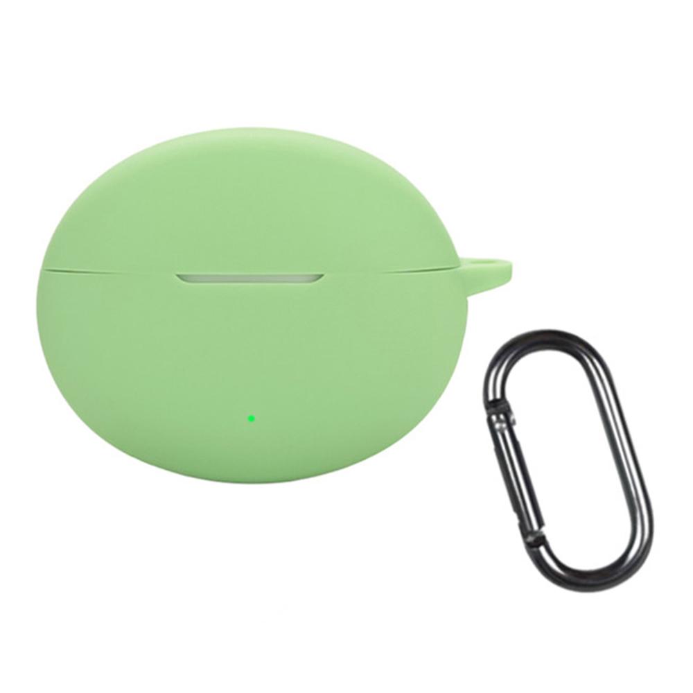 For Oppo Enco Free4 Silicone Case Wireless Earphones Protective Cover with Anti-Lost Buckle
