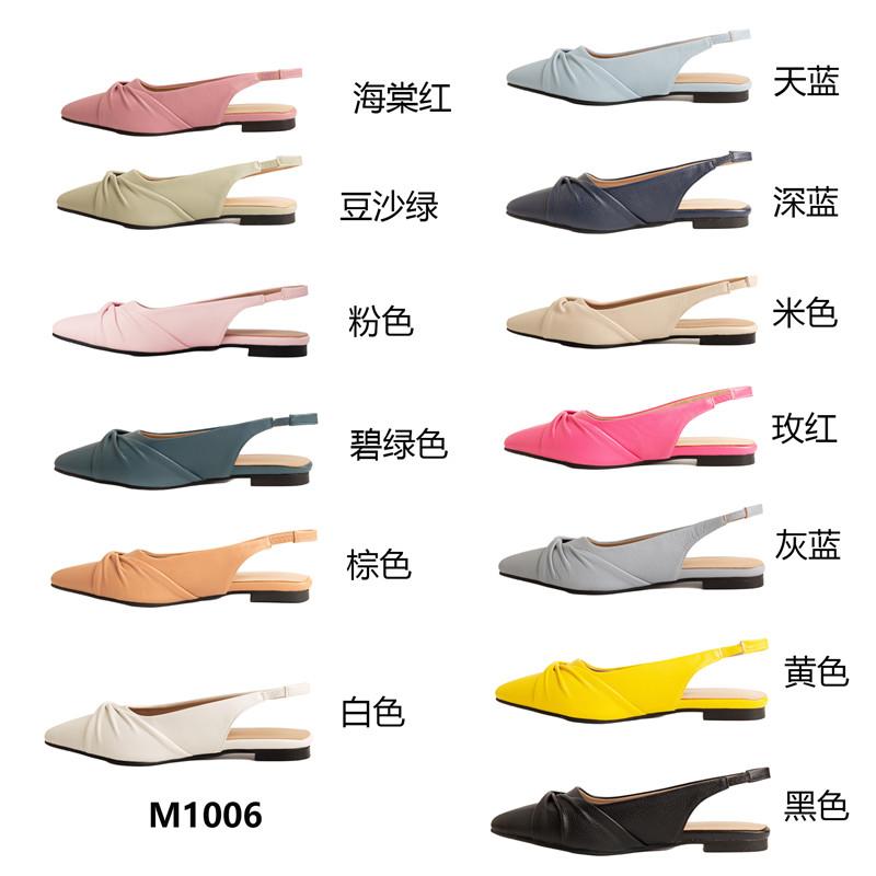 Women's Flat-soled Sandals Summer New Comfortable Versatile Pointed Large-size Sandals