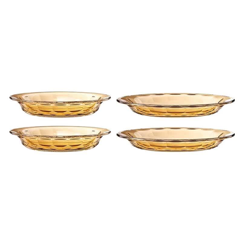 LOCK&LOCK Jingpo Series Amber 4-Piece Dinnerware Set