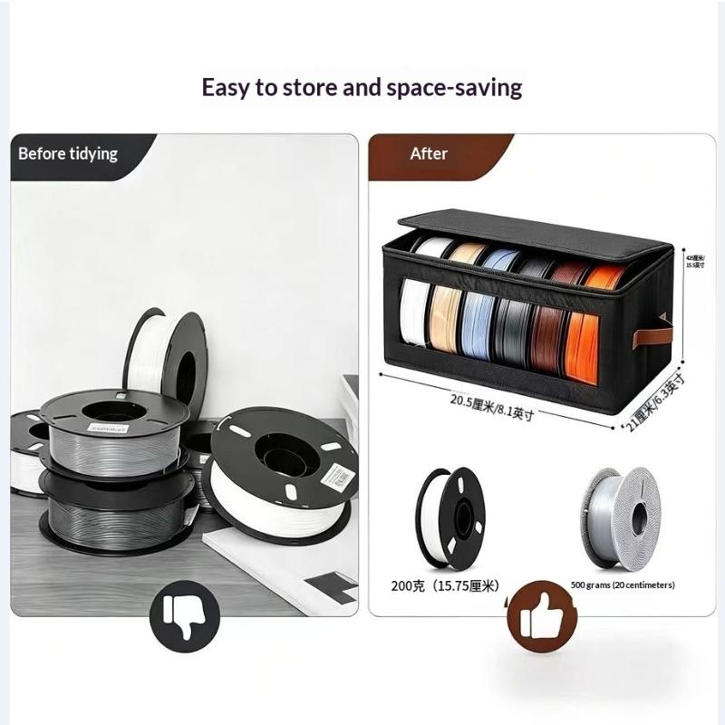 1Pc 3D Printer Filament Storage Bag Filament Storage Bag Cover 3D Printing Accessories Holder Rack For Home Office Workshop