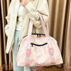 Smudge and dye style fashionable and simple going out portable travelbag dry and wet separation foreign style fitness yoga bag can be set with tie rod