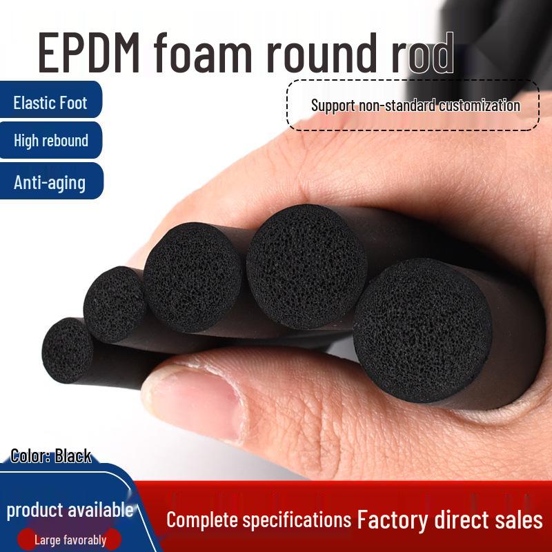 EPDM Rundprofil-Schwammgummi-Dichtungsstreifen: 2-10mm