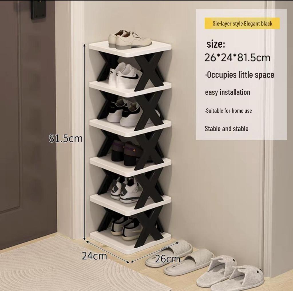 Space-Saving Dustproof Folding Shoe Rack for Narrow Entryways, Offices, or Dorms