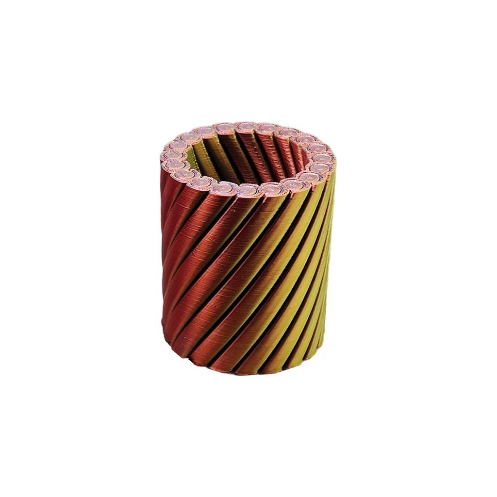 3D Printed Rotating Decompression Pen Holder - Two-tone Gradient Desktop Storage Box, Rotating Stress-relieving Toy, Available In Multiple Colors.