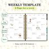 18 Month Weekly & Monthly Planner 2025 Spiral Bound Hard Cover Planner with Stickers & Gift Box, Jan 2025- Jul 2026 Large Daily Notebook