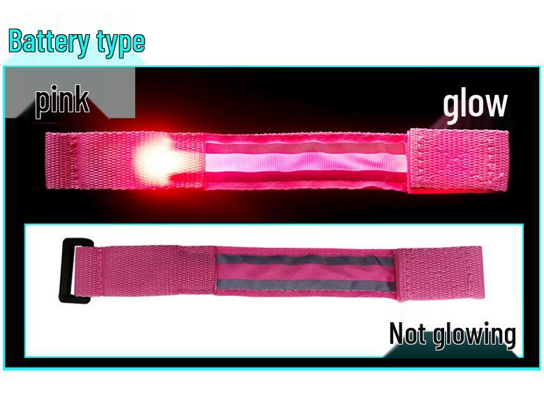 LED Reflective Flashing Wristband for Running, Cycling, Mountaineering - Custom Logo Available
