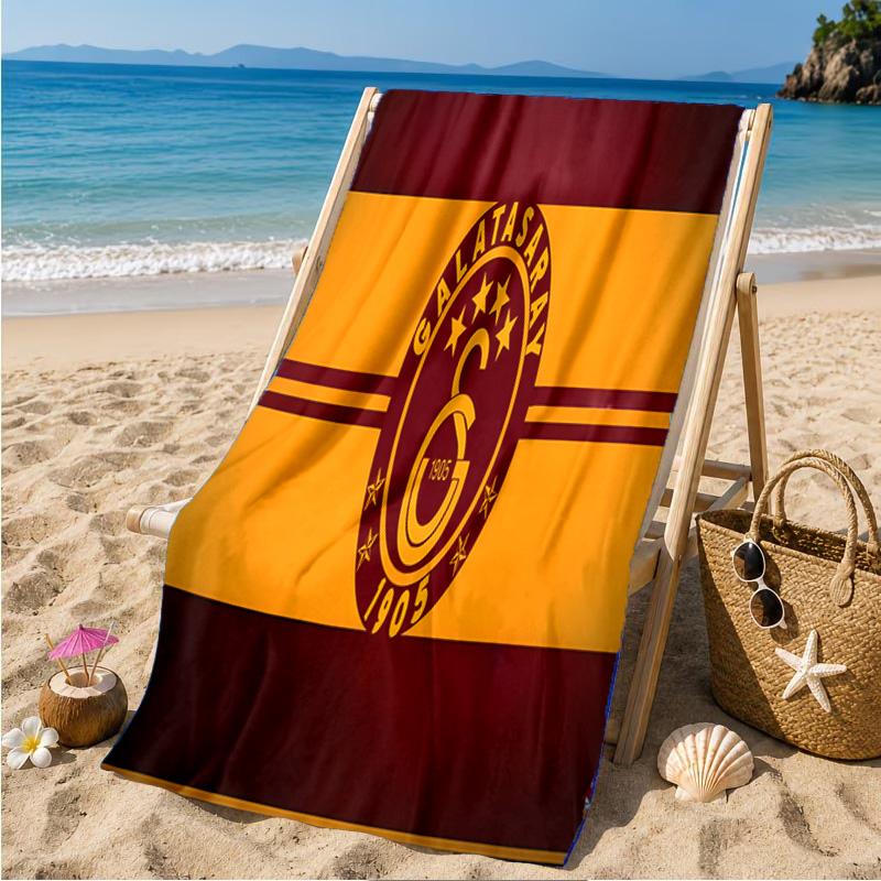 Galatasaray Football Club Beach Towel Microfiber Beach Towel, Lightweight and Quick-Dry, for Summer Travel, Swimming Pool Fan Birthday Gift