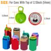 4 Pack/set Can Covers With Straws Silicone Soda Can Toppers Leakproof Can Lids For Kids Reusable Staw Can Covers For Beverage