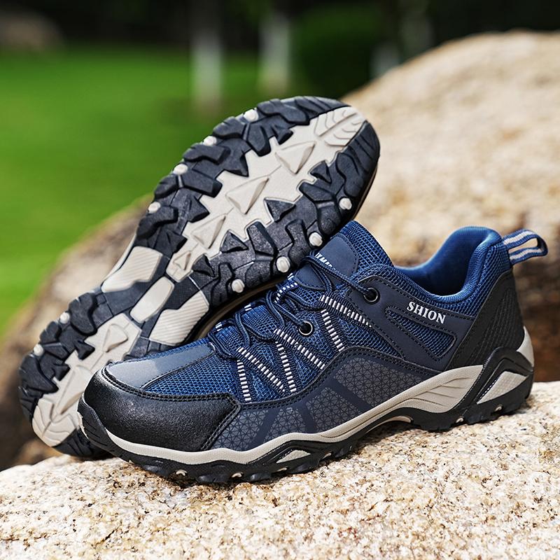 Men's Outdoor Breathable Hiking Shoes Waterproof Trekking Shoes All Day Comfort