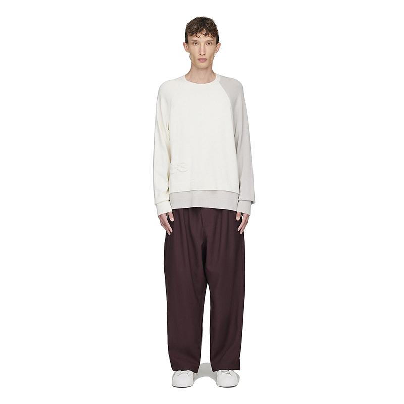 Y-3 FW25 Fashion Breathable Straight Leg Casual Pants Men pants Burgundy 53-KA9531