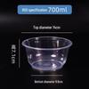 Biaoxing Transparent Disposable Round Plastic Bowl