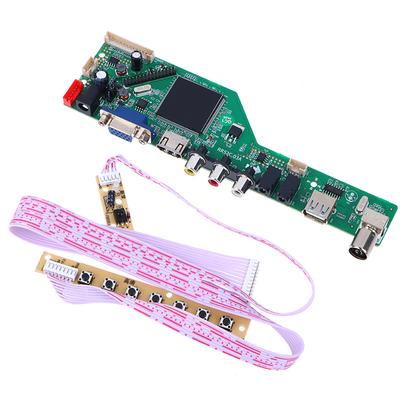 1 jeu de cartes mères pour téléviseur LCD Rr52C.03A prenant en charge DVB-T DVB-T2 avec télécommande à clé gratuite