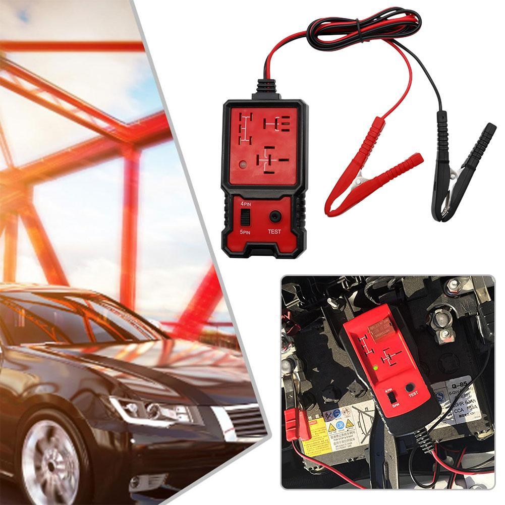 Auto-Relais-Tester Universell 12V Auto-Batterie-Prüfer Spannung LED-Anzeige Relais Elektronischer Tester Tester Automobil Leuchte M9u5