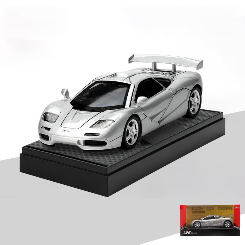 1:32 Mclaren F1 Xp4 Xp5 1933 Supercar Alliage Métal Moulé Sous Pression Modèle Réduit Voiture Son & Lumière Tirer En Arrière Collection Hobby Décoration Anniversaire