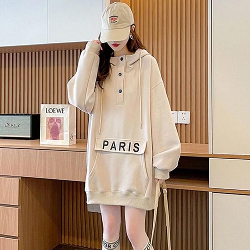 La Chapelle Ultra Loose Drop Shoulder Hooded Sweatshirt