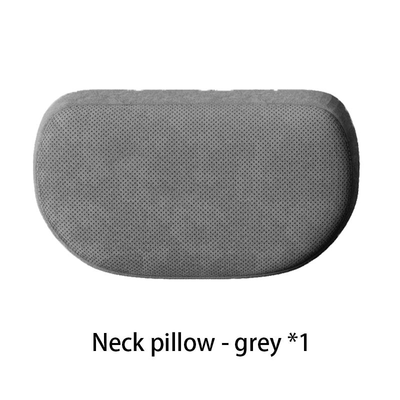 Car neck pillow lumbar support For split-type headrest seats Suede headrest Relieve fatigue Car seat interior accessories