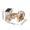 Wooden Kit Solar Powered DIY Practice Electronic Technology Toy Science for Elementary Primary