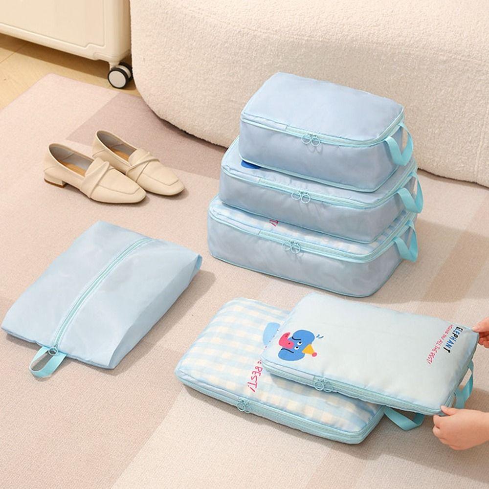 4Pcs Large Capacity Compressed Travel Clothes Bag Foldable Clothes Storage Bag  Travel