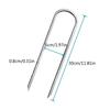 Set of 6 Ground Screws Strong Ground Spikes Steel Ground Fixings Ground Tie Easy to Use Solution for Camping & Picnics
