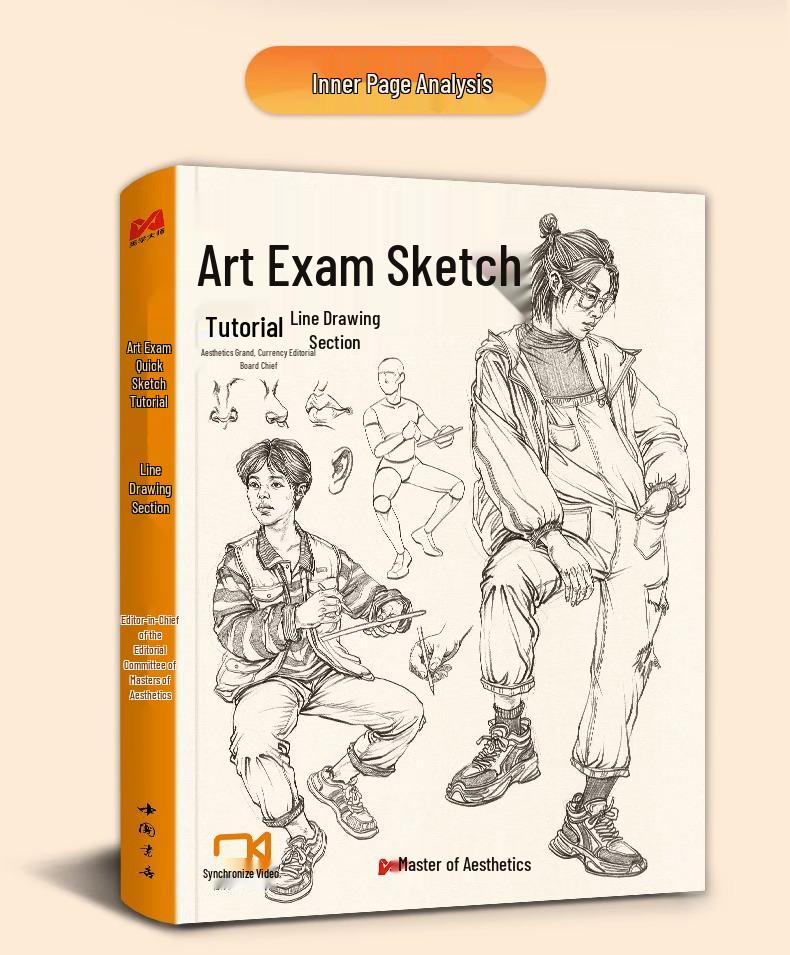 Video Sync: 3 Figurative Sketching Tutorials & Practice Books for Art Exams - Line Drawing & Human Anatomy