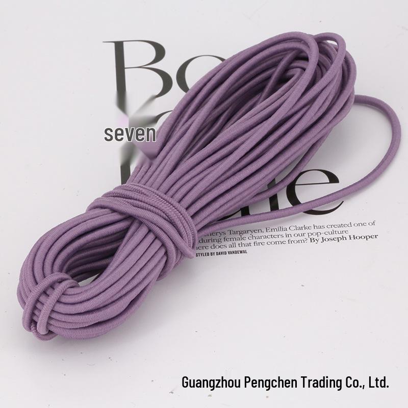 2.5mm High Elasticity Colorful Elastic Rubber Cord