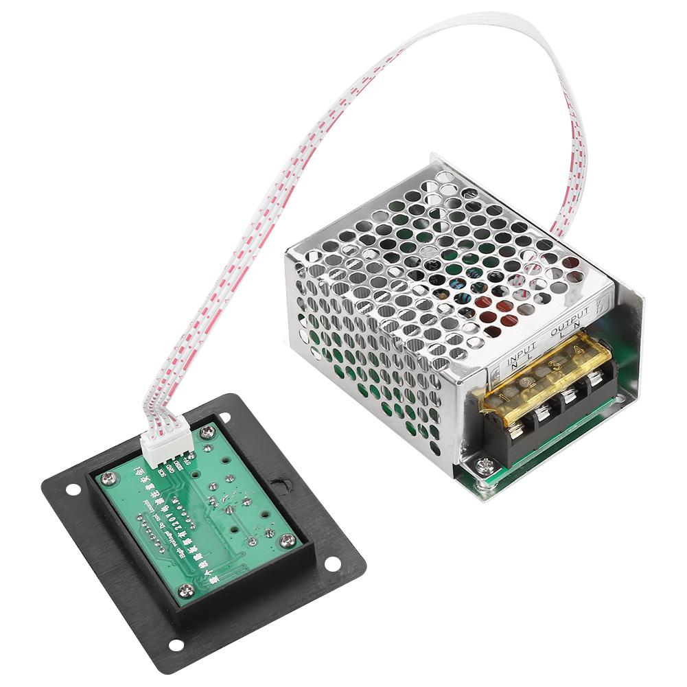 4000W SCR Digital Voltage Regulator Speed Control Dimmer Thermostat AC 220V
