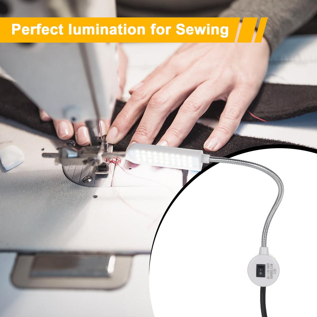 1PCS 30LED lampa do šicího stroje Magnetická základna LED svítidlo Flexibilní ohebná trubice pro