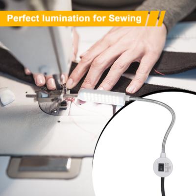 2 Adet 30 LED Dikiş Makinesi Lambası Manyetik Taban LED Işık Armatürü Esnek Bükülebilir Tüp için