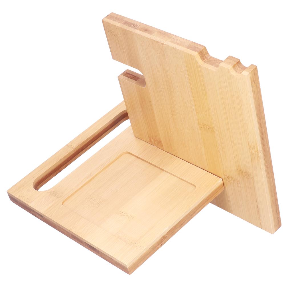 Wood Mobile Phone Holder MultiFunctional Wallet Storage Box for Home Office Living Room