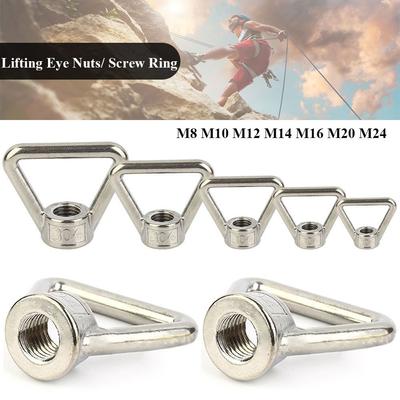 M14 M16 M20 Hooking Nut 304 Stainless Steel Triangle Nuts Lifting Eye Nuts Screw Ring Eyebolt Ring